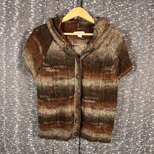 Dress Barn Multi Stripe Ombre Multi-Color Short Sleeved‎ Sweater